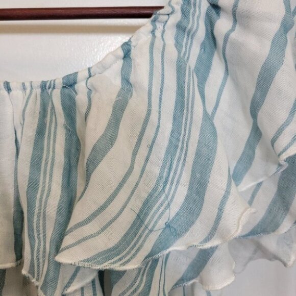 ❤️ 3 for $35 Show me your mumu kaya crop top ruffles off shoulder tiered small - Picture 6 of 8